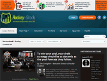 Tablet Screenshot of hockey-stock.com